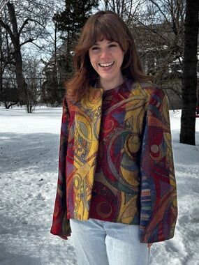 Women’s Colourful Hand-Made Tapestry Jacket
